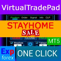 اکسپرت و ربات معامله گر Virtual Trade Pad ONE click trading panel